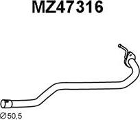 Veneporte MZ47316 - Труба выхлопного газа avtokuzovplus.com.ua