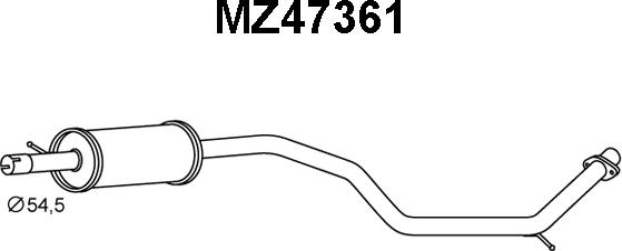 Veneporte MZ47361 - Предглушитель выхлопных газов autodnr.net