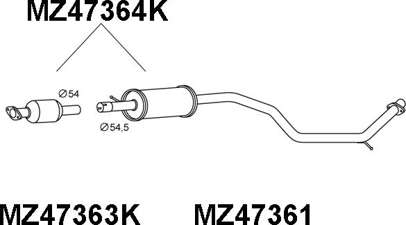 Veneporte MZ47364K - Катализатор autodnr.net