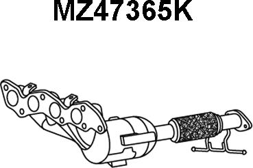Veneporte MZ47365K - Катализатор коллектора autodnr.net