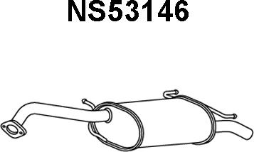 Veneporte NS53146 - Глушитель выхлопных газов, конечный autodnr.net