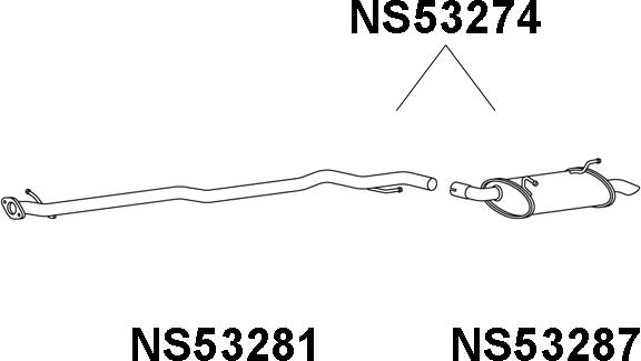 Veneporte NS53274 - Глушитель выхлопных газов, конечный autodnr.net