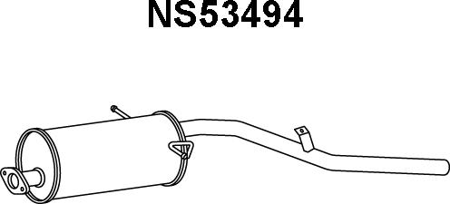 Veneporte NS53494 - Глушитель выхлопных газов, конечный avtokuzovplus.com.ua