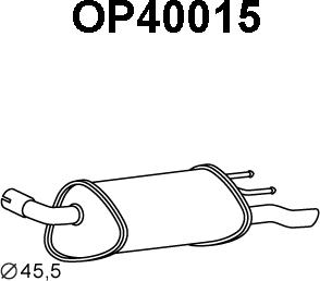 Veneporte OP40015 - Глушитель выхлопных газов, конечный autodnr.net