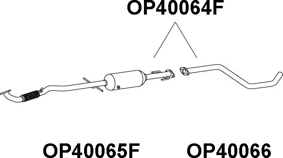 Veneporte OP40064F - Сажі / частковий фільтр, система вихлопу ОГ autocars.com.ua