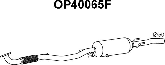Veneporte OP40065F - сажі / частковий фільтр, система вихлопу ОГ autocars.com.ua
