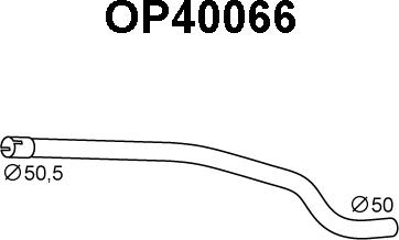 Veneporte OP40066 - Труба вихлопного газу autocars.com.ua