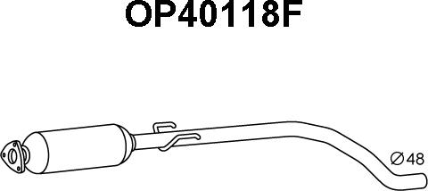 Veneporte OP40118F - сажі / частковий фільтр, система вихлопу ОГ autocars.com.ua