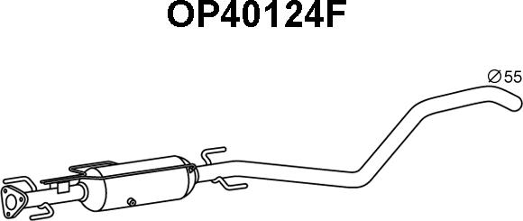 Veneporte OP40124F - сажі / частковий фільтр, система вихлопу ОГ autocars.com.ua