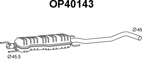 Veneporte OP40143 - Предглушитель выхлопных газов autodnr.net