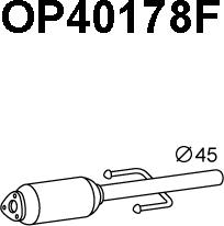 Veneporte OP40178F - Сажевый / частичный фильтр, система выхлопа ОГ avtokuzovplus.com.ua