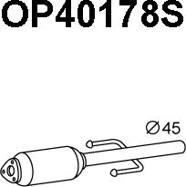 Veneporte OP40178S - сажі / частковий фільтр, система вихлопу ОГ autocars.com.ua