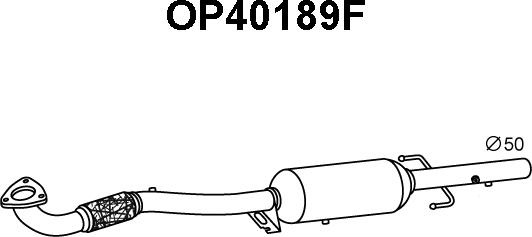 Veneporte OP40189F - сажі / частковий фільтр, система вихлопу ОГ autocars.com.ua