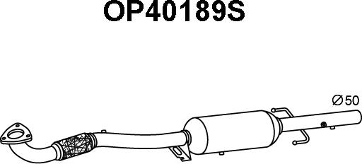 Veneporte OP40189S - Сажевый / частичный фильтр, система выхлопа ОГ autodnr.net