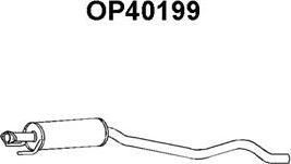 Veneporte OP40199 - Середній глушник вихлопних газів autocars.com.ua