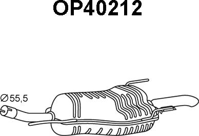 Veneporte OP40212 - Глушитель выхлопных газов, конечный autodnr.net