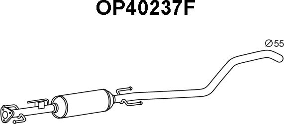 Veneporte OP40237F - Сажевый / частичный фильтр, система выхлопа ОГ avtokuzovplus.com.ua