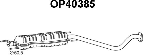 Veneporte OP40385 - Середній глушник вихлопних газів autocars.com.ua