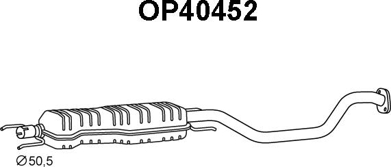 Veneporte OP40452 - Средний глушитель выхлопных газов autodnr.net
