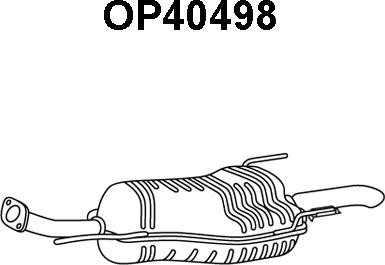 Veneporte OP40498 - Глушитель выхлопных газов, конечный avtokuzovplus.com.ua
