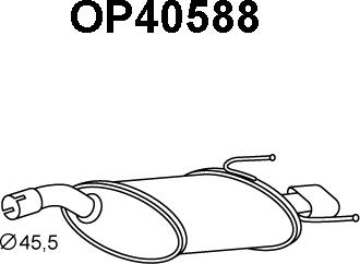 Veneporte OP40588 - Глушитель выхлопных газов, конечный autodnr.net