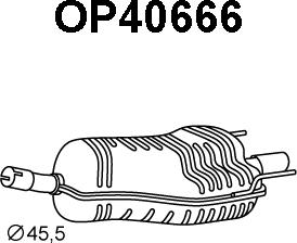 Veneporte OP40666 - Глушитель выхлопных газов, конечный autodnr.net