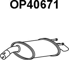 Veneporte OP40671 - Глушитель выхлопных газов, конечный avtokuzovplus.com.ua
