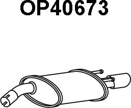 Veneporte OP40673 - Глушитель выхлопных газов, конечный avtokuzovplus.com.ua