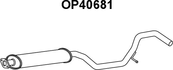 Veneporte OP40681 - Средний глушитель выхлопных газов avtokuzovplus.com.ua