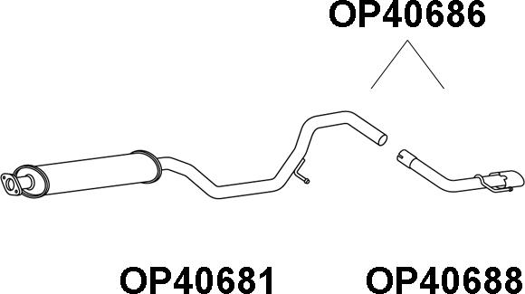 Veneporte OP40686 - Глушник вихлопних газів кінцевий autocars.com.ua