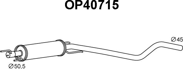Veneporte OP40715 - Средний глушитель выхлопных газов autodnr.net