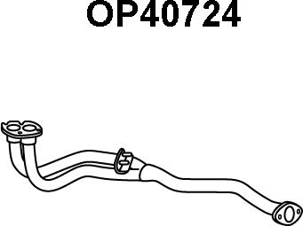 Veneporte OP40724 - Труба вихлопного газу autocars.com.ua