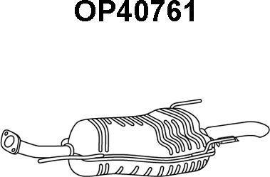 Veneporte OP40761 - Глушитель выхлопных газов, конечный avtokuzovplus.com.ua