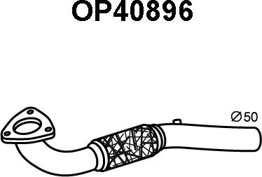 Veneporte OP40896 - Ремонтная трубка, сажевый / частичный фильтр avtokuzovplus.com.ua