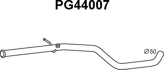 Veneporte PG44007 - Труба вихлопного газу autocars.com.ua