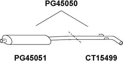 Veneporte PG45051 - Предглушітель вихлопних газів autocars.com.ua