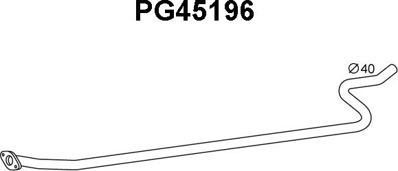 Veneporte PG45196 - Труба вихлопного газу autocars.com.ua