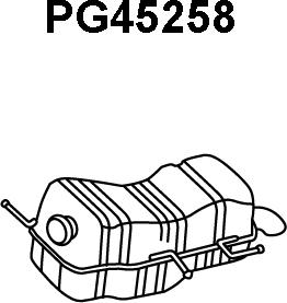 Veneporte PG45258 - Глушник вихлопних газів кінцевий autocars.com.ua