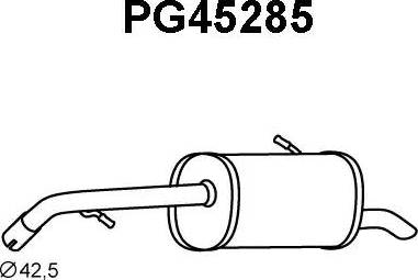 Veneporte PG45285 - Глушник вихлопних газів кінцевий autocars.com.ua
