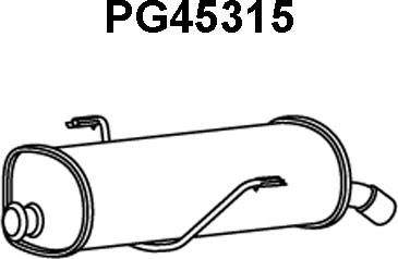 Veneporte PG45315 - Глушитель выхлопных газов, конечный autodnr.net