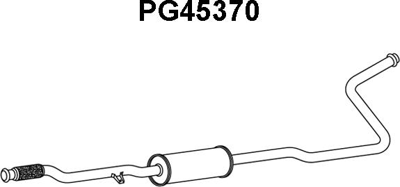 Veneporte PG45370 - Предглушітель вихлопних газів autocars.com.ua