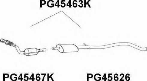 Veneporte PG45463K - Каталізатор autocars.com.ua