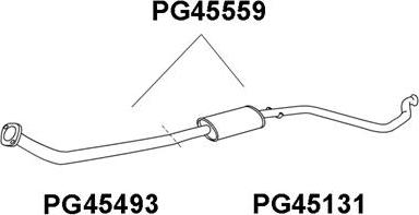 Veneporte PG45559 - Предглушітель вихлопних газів autocars.com.ua