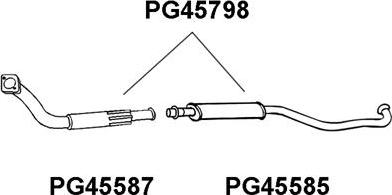 Veneporte PG45798 - Предглушітель вихлопних газів autocars.com.ua