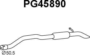 Veneporte PG45890 - Глушитель выхлопных газов, конечный avtokuzovplus.com.ua
