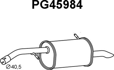 Veneporte PG45984 - Глушник вихлопних газів кінцевий autocars.com.ua
