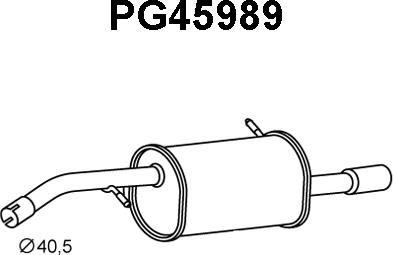 Veneporte PG45989 - Глушник вихлопних газів кінцевий autocars.com.ua