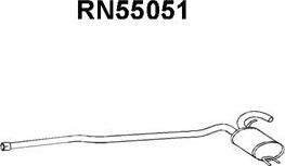 Veneporte RN55051 - Середній глушник вихлопних газів autocars.com.ua