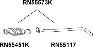 Veneporte RN55117 - Труба выхлопного газа avtokuzovplus.com.ua