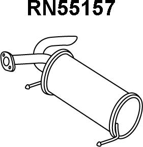 Veneporte RN55157 - Глушитель выхлопных газов, конечный autodnr.net